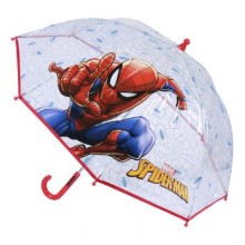 Vaikiškas lietsargis Spiderman permatomas 45 cm